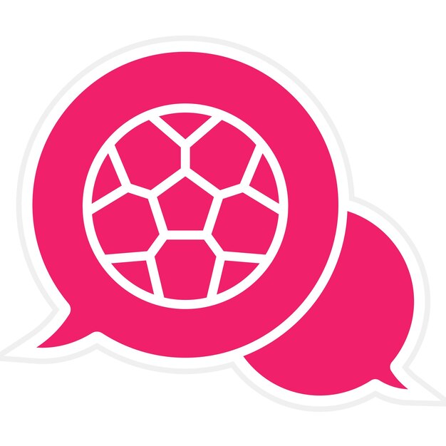 Diseño vectorial del estilo del icono del chat