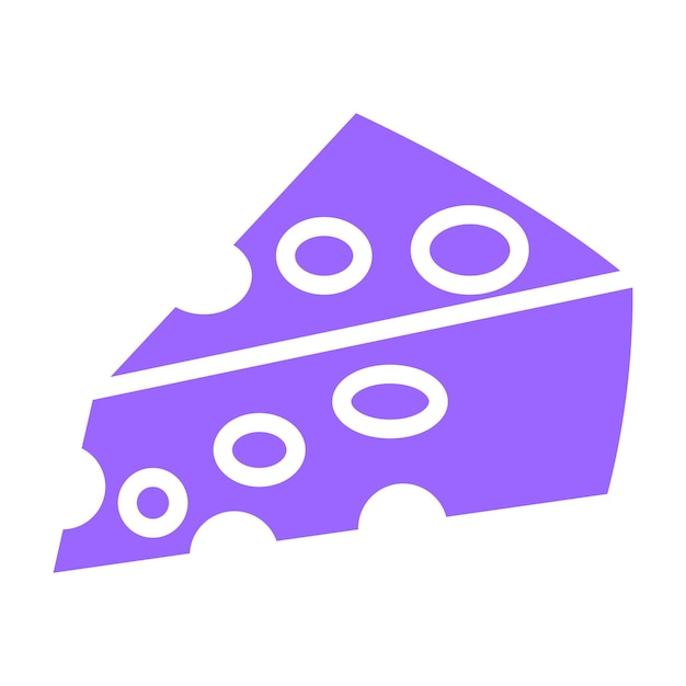 Diseño vectorial Estilo de icono de cheddar