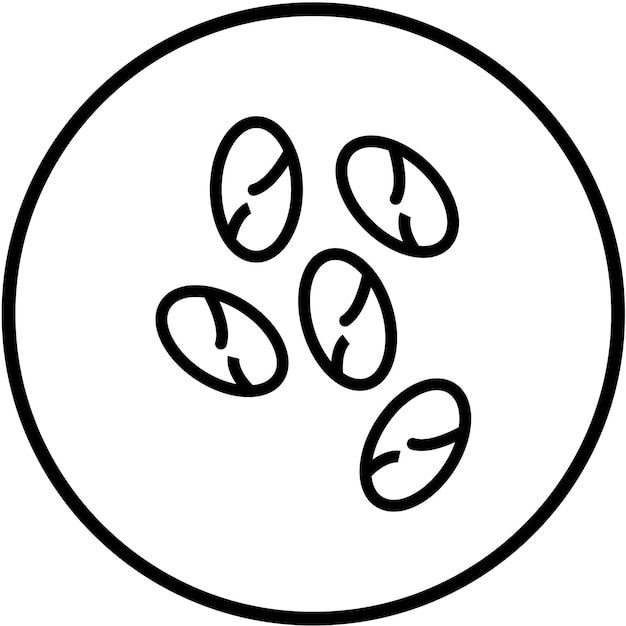 Diseño vectorial del estilo del icono Chia Charm