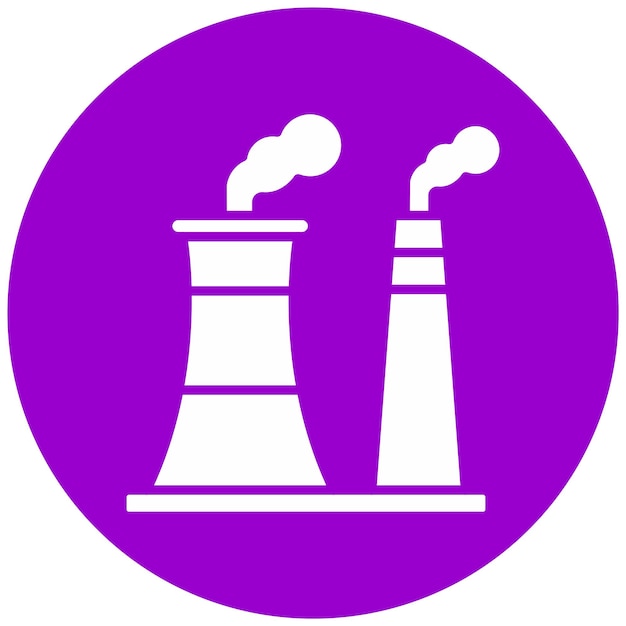 Diseño vectorial del estilo del icono de la chimenea