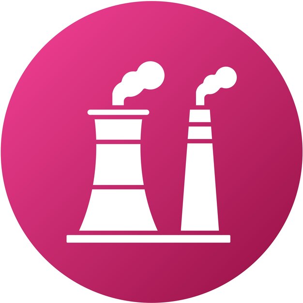 Diseño vectorial del estilo del icono de la chimenea