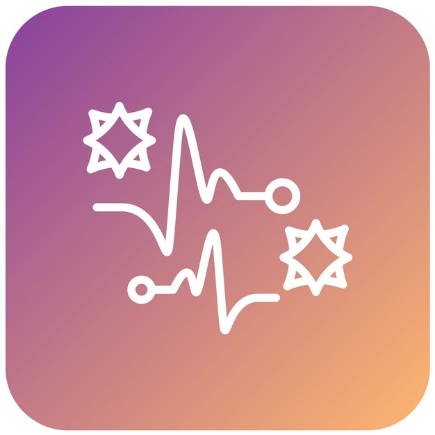 Diseño vectorial Estilo del icono de chispa