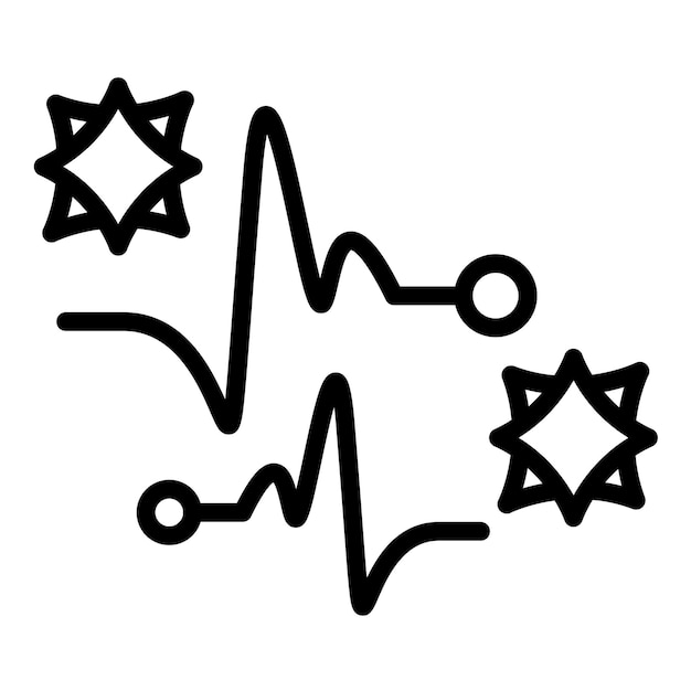Diseño vectorial Estilo del icono de chispa