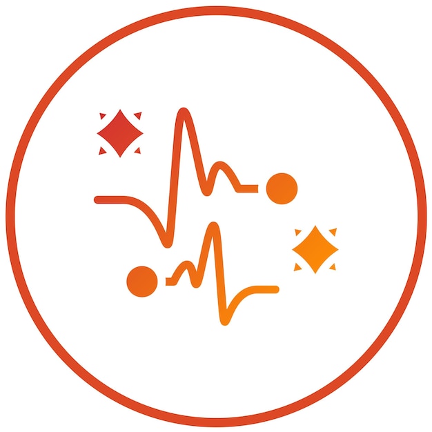 Diseño vectorial Estilo del icono de chispa