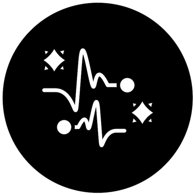 Diseño vectorial Estilo del icono de chispa
