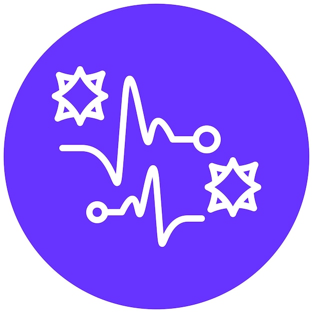 Diseño vectorial Estilo del icono de chispa