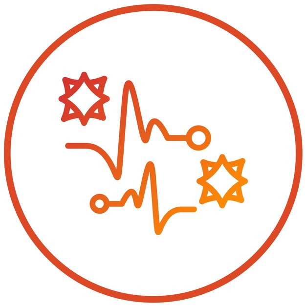 Diseño vectorial Estilo del icono de chispa