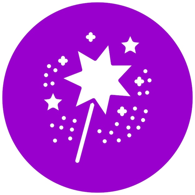 Diseño vectorial Estilo del icono de las chispas
