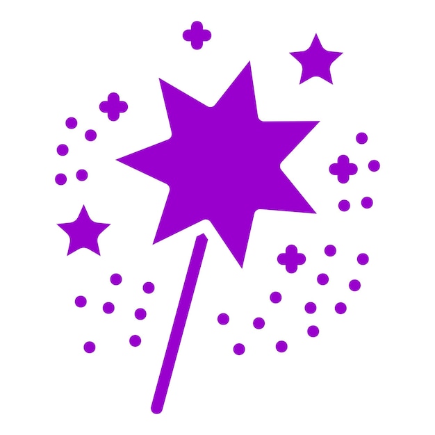 Diseño vectorial Estilo del icono de las chispas