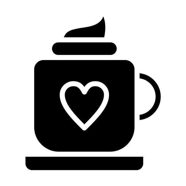 Diseño vectorial de estilo de icono de chocolate caliente
