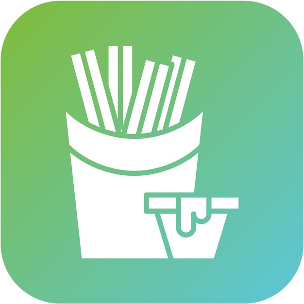 Diseño vectorial del estilo del icono de Churros
