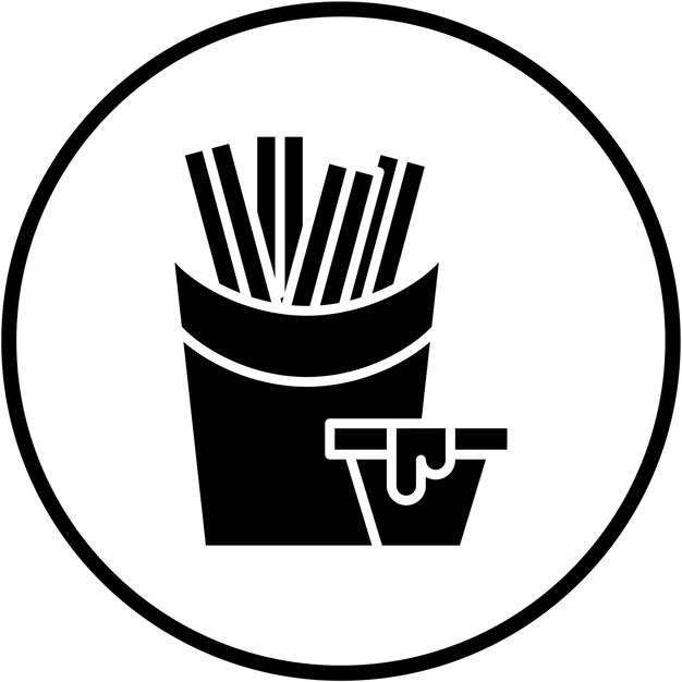 Diseño vectorial del estilo del icono de Churros