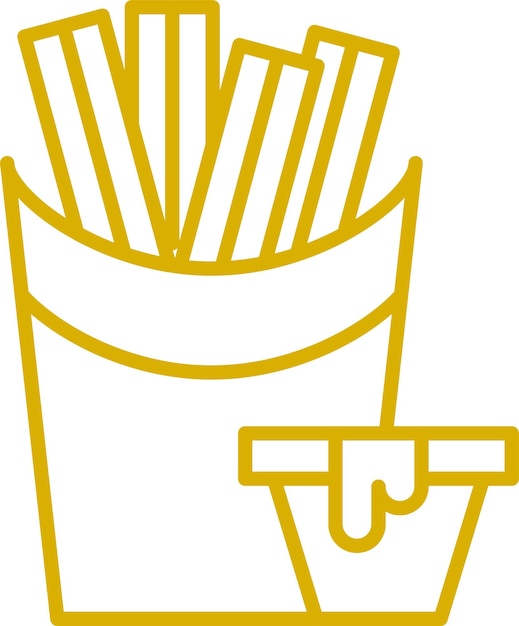 Diseño vectorial del estilo del icono de Churros