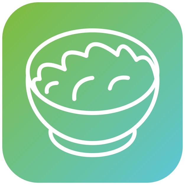 Diseño vectorial del estilo del icono de chutney de frutas