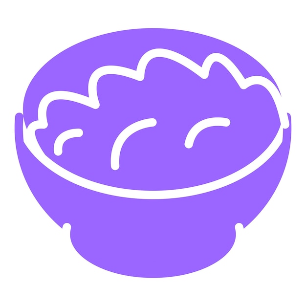 Diseño vectorial del estilo del icono de chutney de frutas