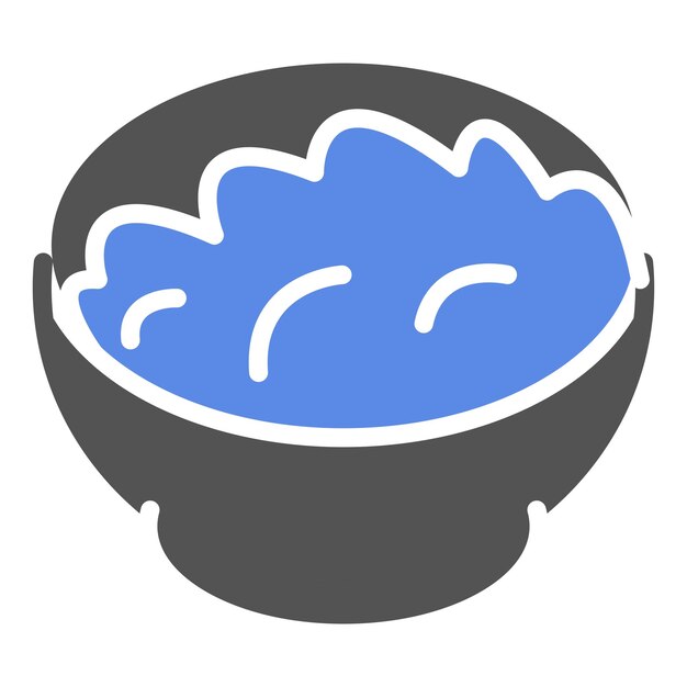 Diseño vectorial del estilo del icono de chutney de frutas