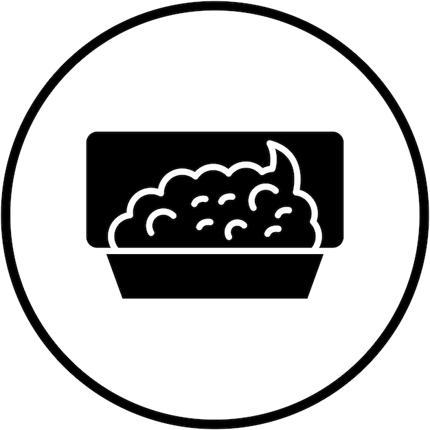Diseño vectorial del estilo del icono de Chutney