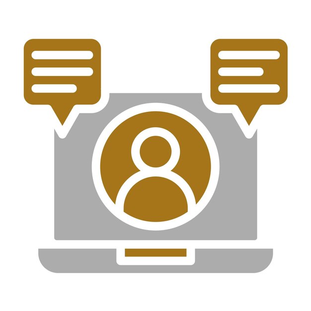 Diseño vectorial del estilo del icono de ciberacoso