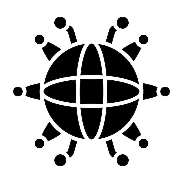Diseño vectorial Estilo de icono del ciberespacio