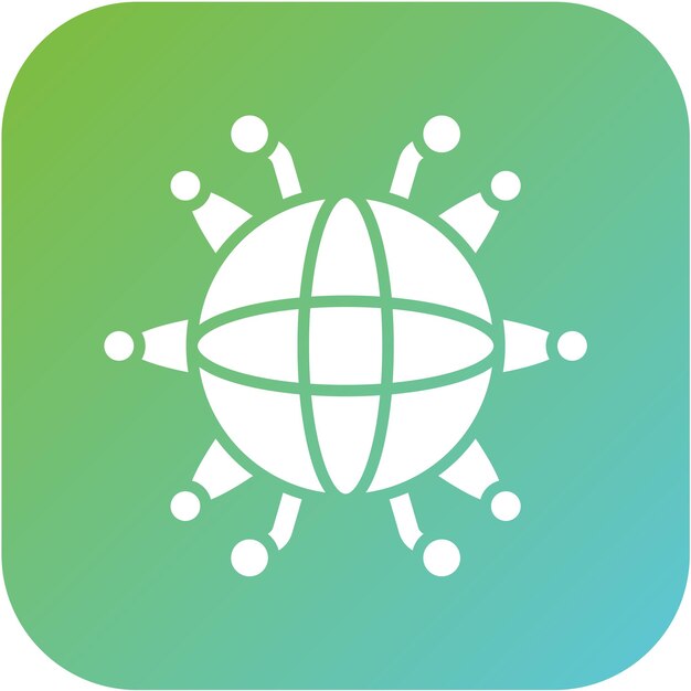 Diseño vectorial Estilo de icono del ciberespacio