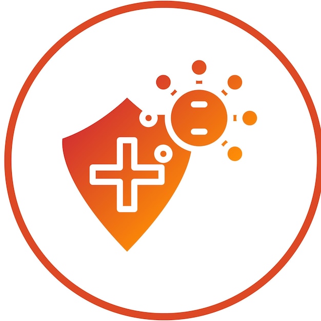 Diseño vectorial de estilo de icono de ciberhigiene