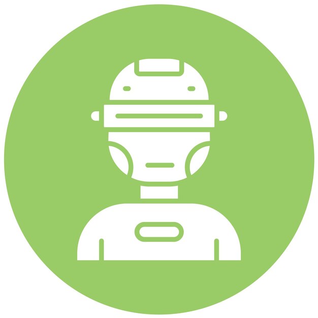 Diseño vectorial Estilo del icono del ciborg