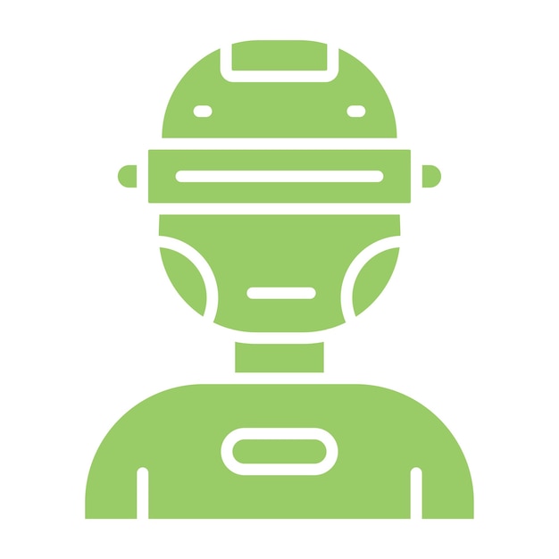 Diseño vectorial Estilo del icono del ciborg