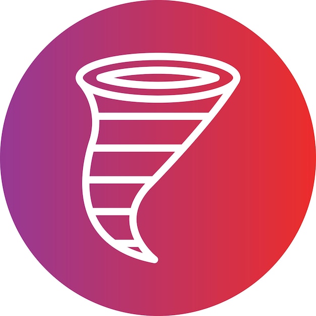 Diseño vectorial Estilo del icono del ciclón