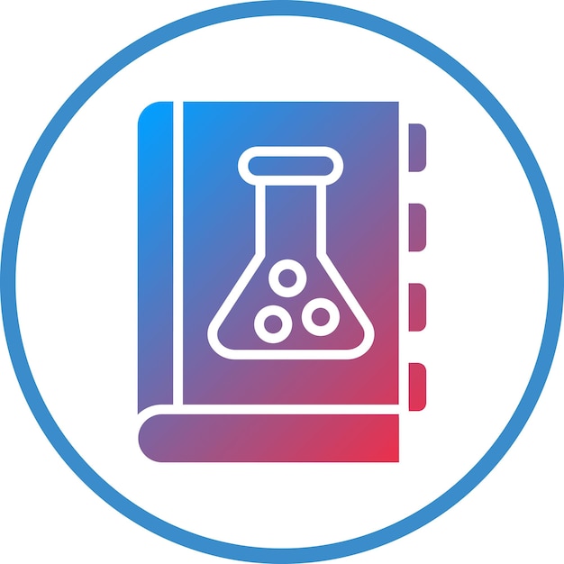 Diseño vectorial Estilo de icono de ciencia literaria