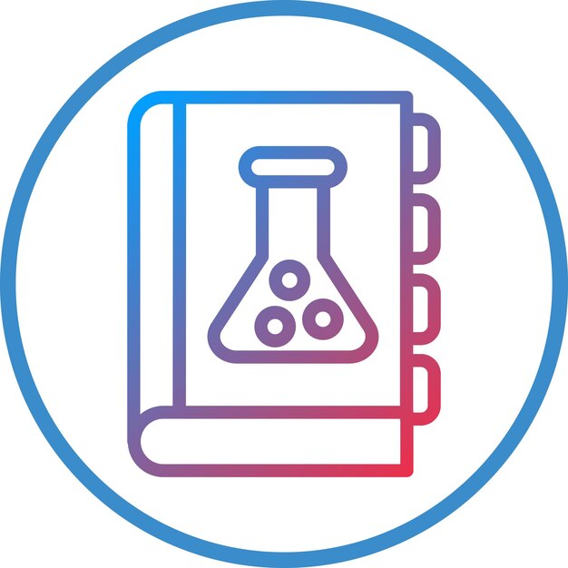 Diseño vectorial Estilo de icono de ciencia literaria