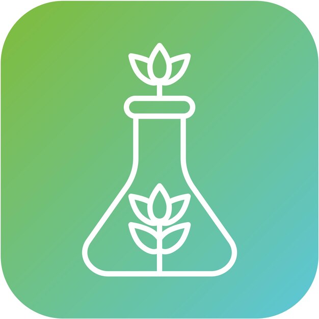 Diseño vectorial Estilo de icono de ciencias ambientales