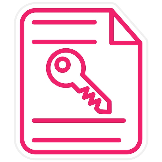 Diseño vectorial Estilo del icono de cifrado de archivos