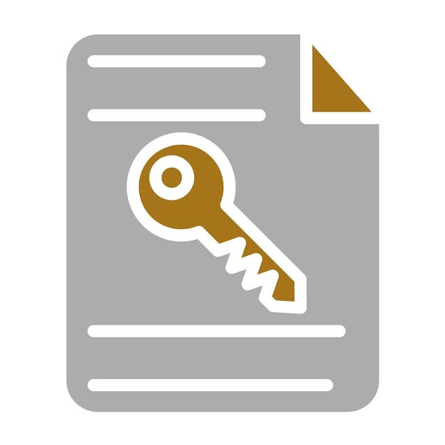 Diseño vectorial Estilo del icono de cifrado de archivos