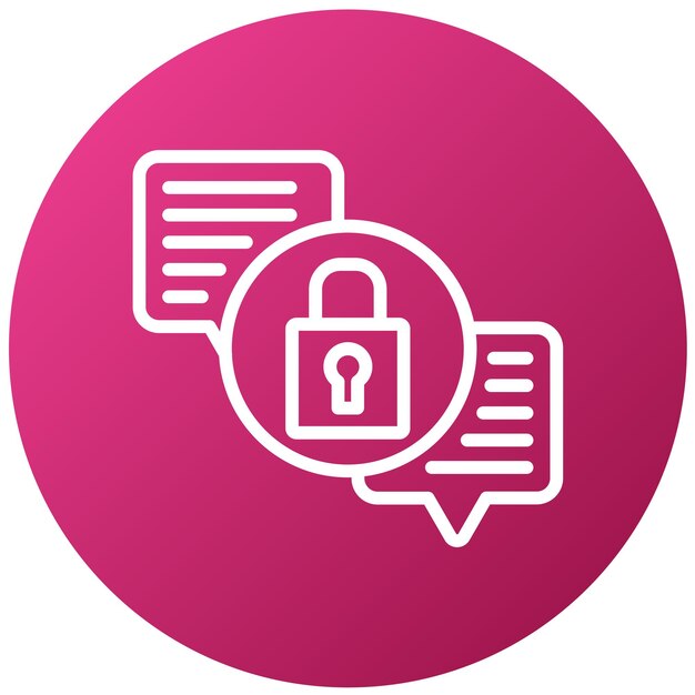 Diseño vectorial Estilo de icono de cifrado seguro