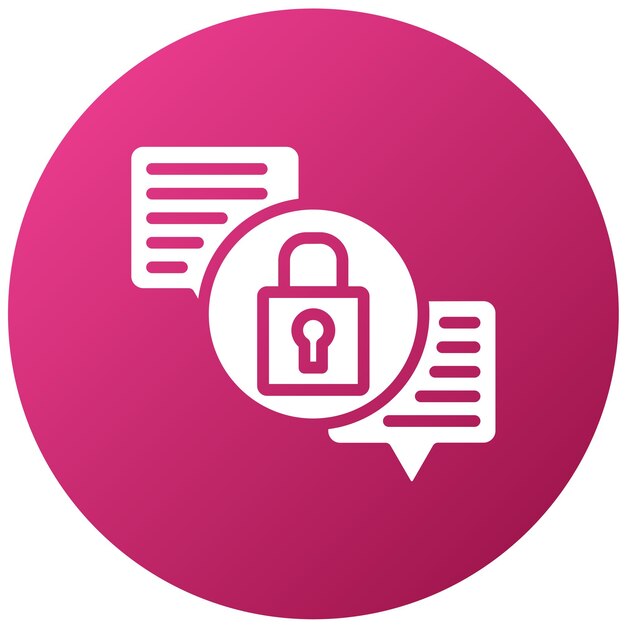 Diseño vectorial Estilo de icono de cifrado seguro