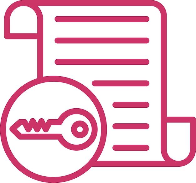 Diseño vectorial Estilo de icono de cifrado simétrico