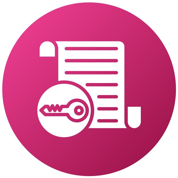 Diseño vectorial Estilo de icono de cifrado simétrico