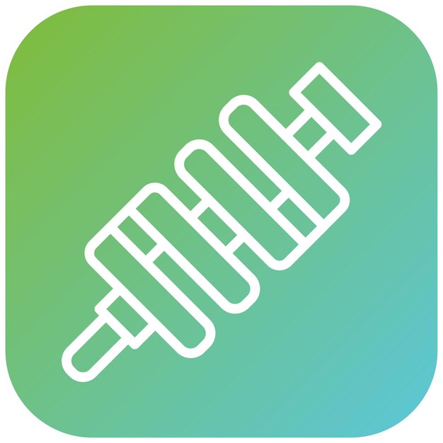 Diseño vectorial Estilo del icono del cigüeñal