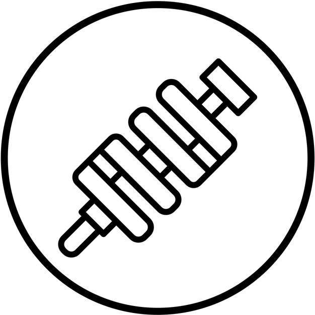 Diseño vectorial Estilo del icono del cigüeñal