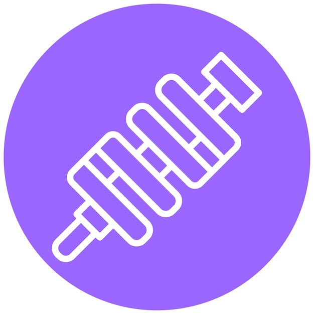 Diseño vectorial Estilo del icono del cigüeñal