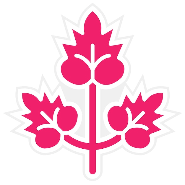 Diseño vectorial Estilo del icono del cilantro