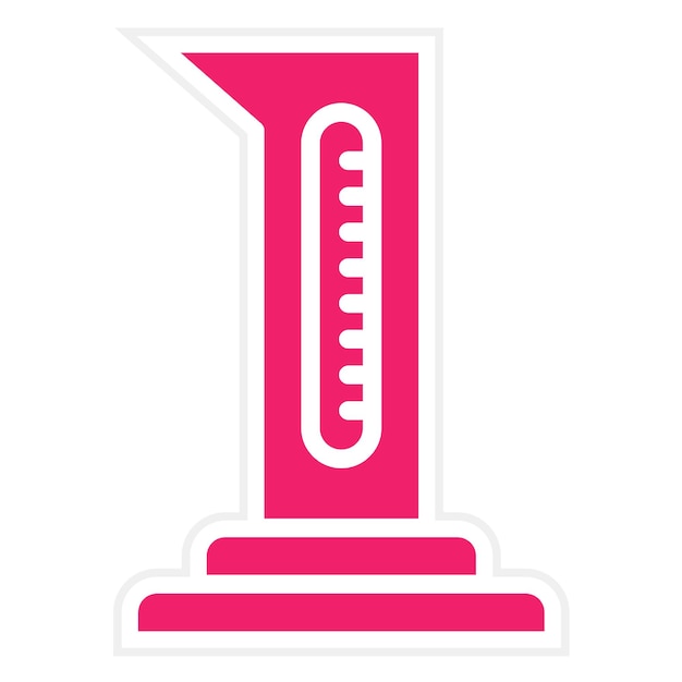 Diseño vectorial Estilo del icono del cilindro graduado