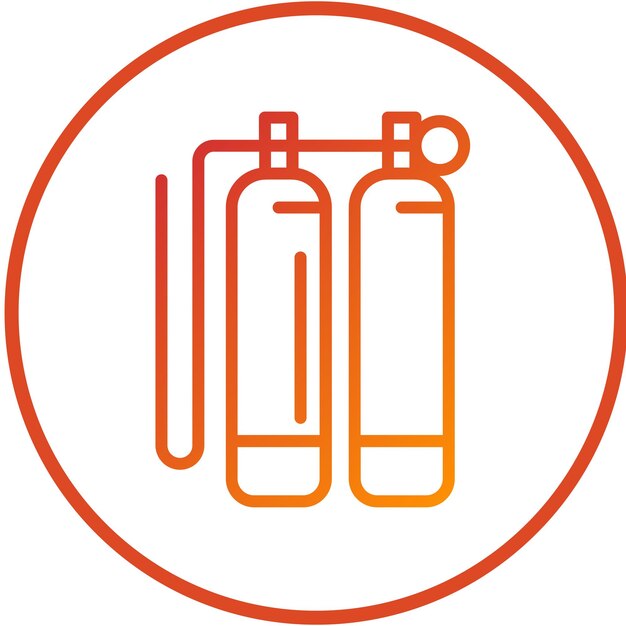 Diseño vectorial Estilo del icono del cilindro