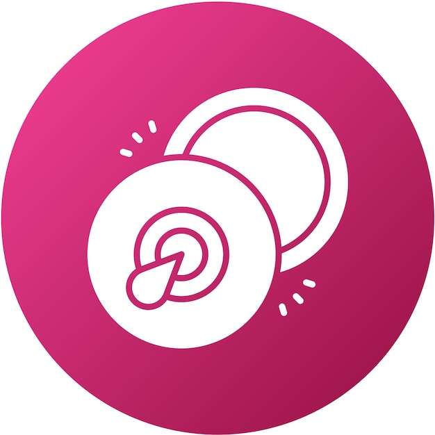 Diseño vectorial Estilo del icono del cimbalo