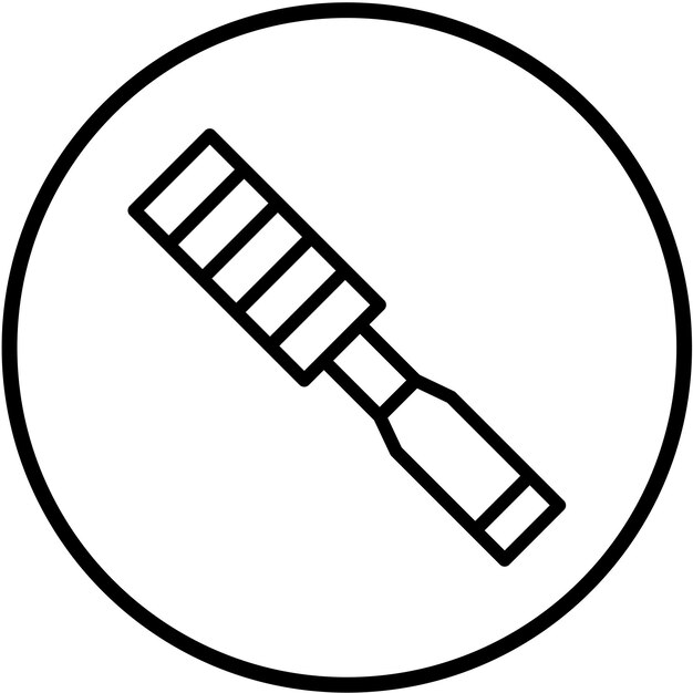 Diseño vectorial Estilo del icono del cincel