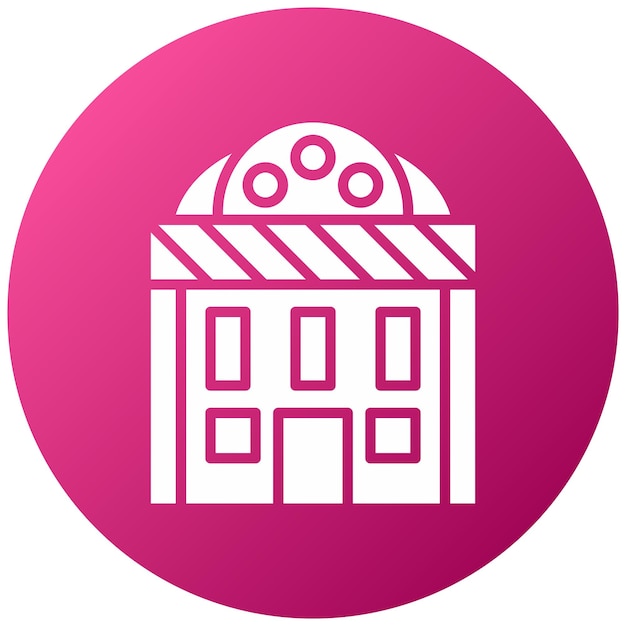 Diseño vectorial de estilo de icono de cine