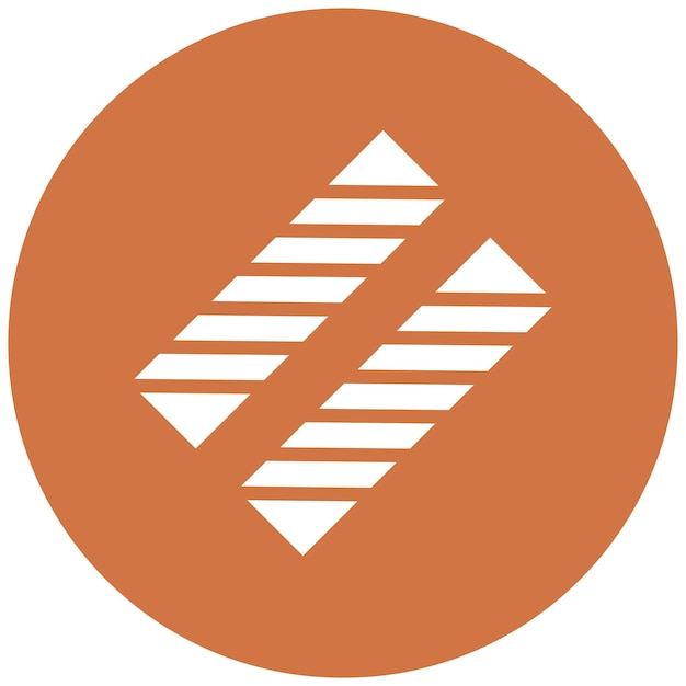 Diseño vectorial Estilo del icono de la cinta de precaución