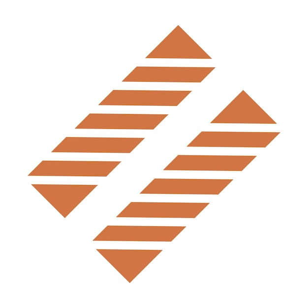 Diseño vectorial Estilo del icono de la cinta de precaución