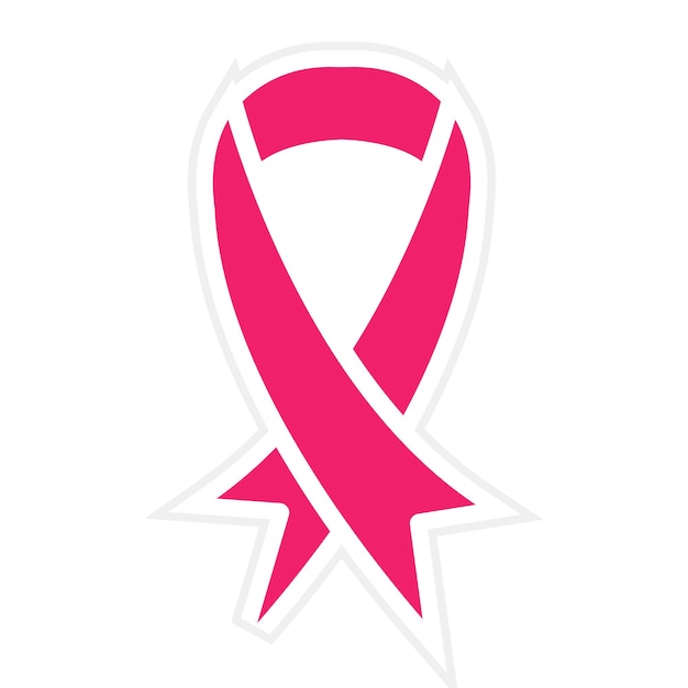 Diseño vectorial Estilo del icono de la cinta rosa