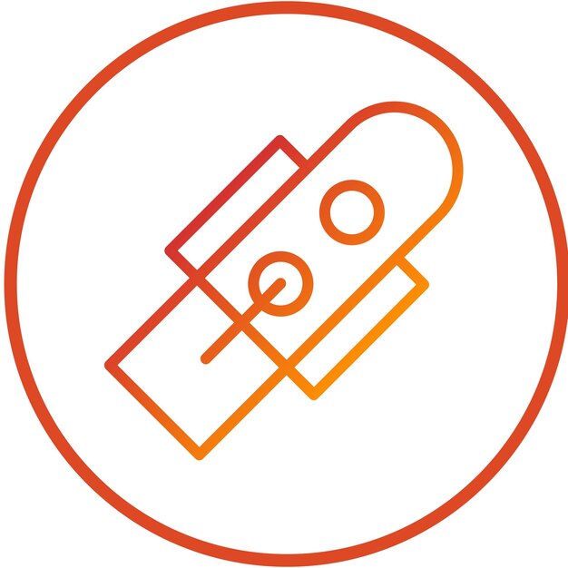 Diseño vectorial Estilo del icono del cinturón verde